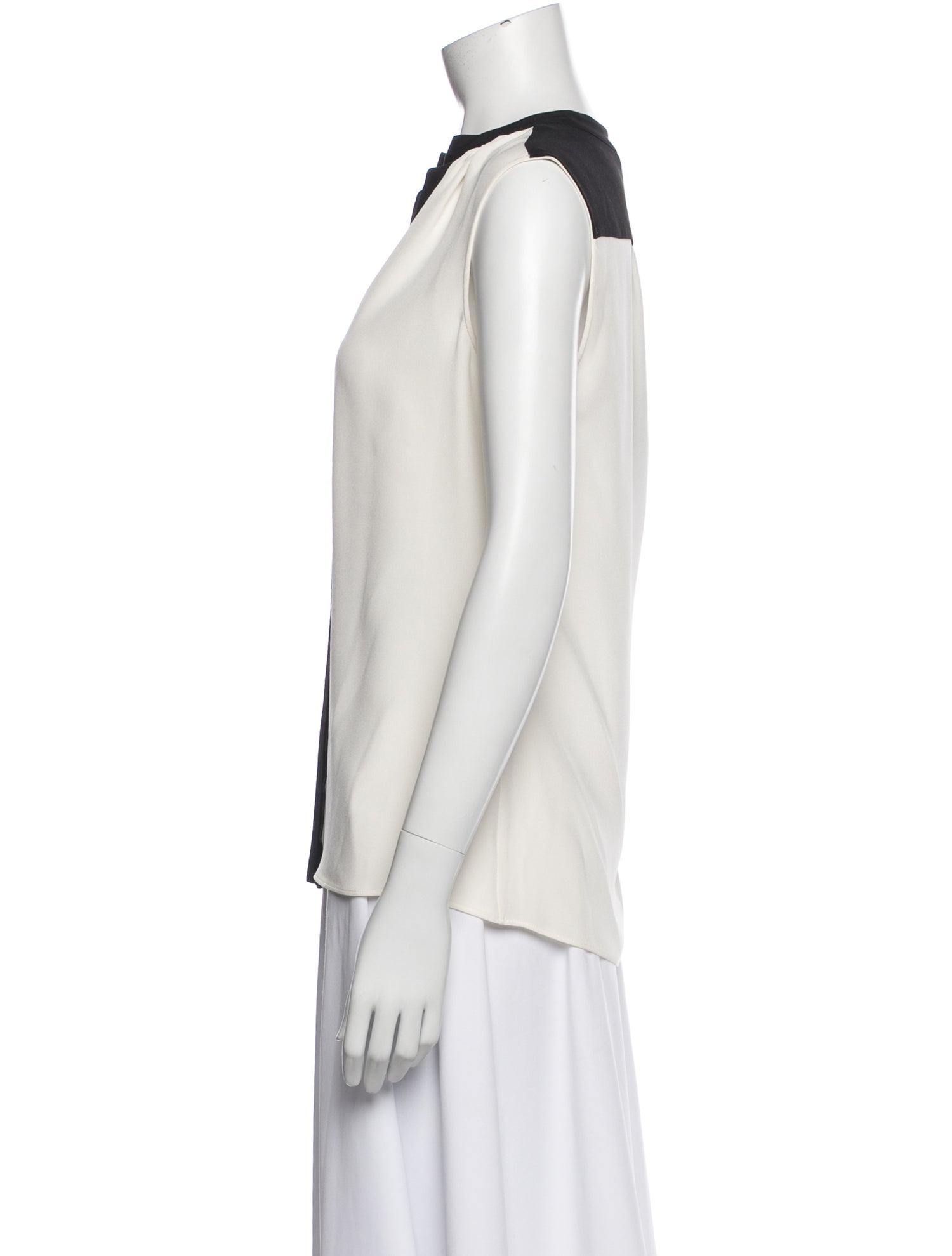 Derek Lam Silk Crew Neck Top
