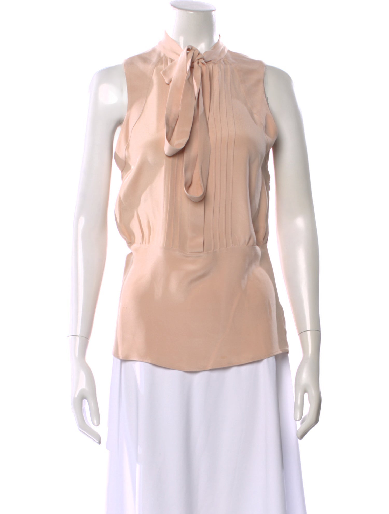 Derek Lam Silk Tie Neck Blouse