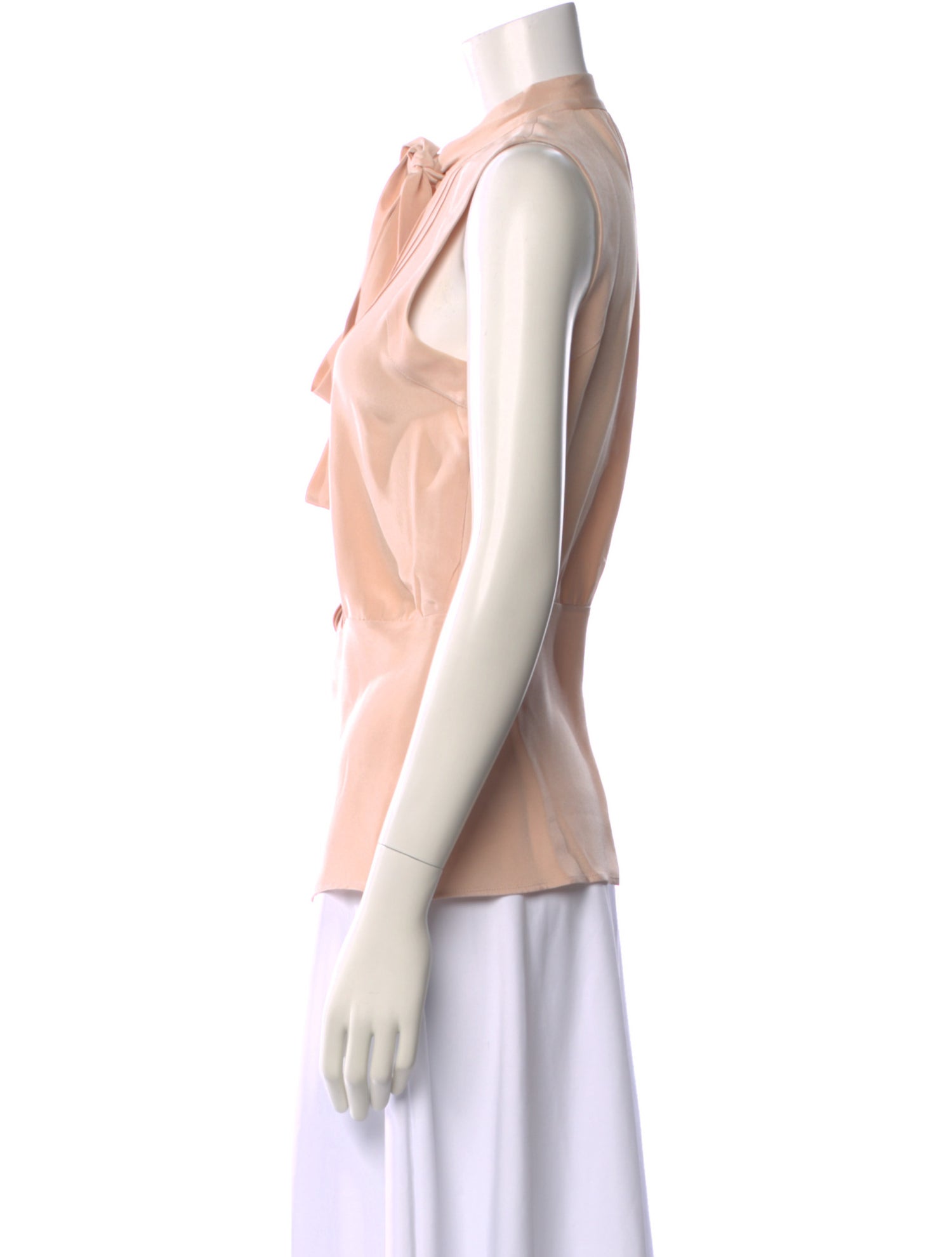 Derek Lam Silk Tie Neck Blouse