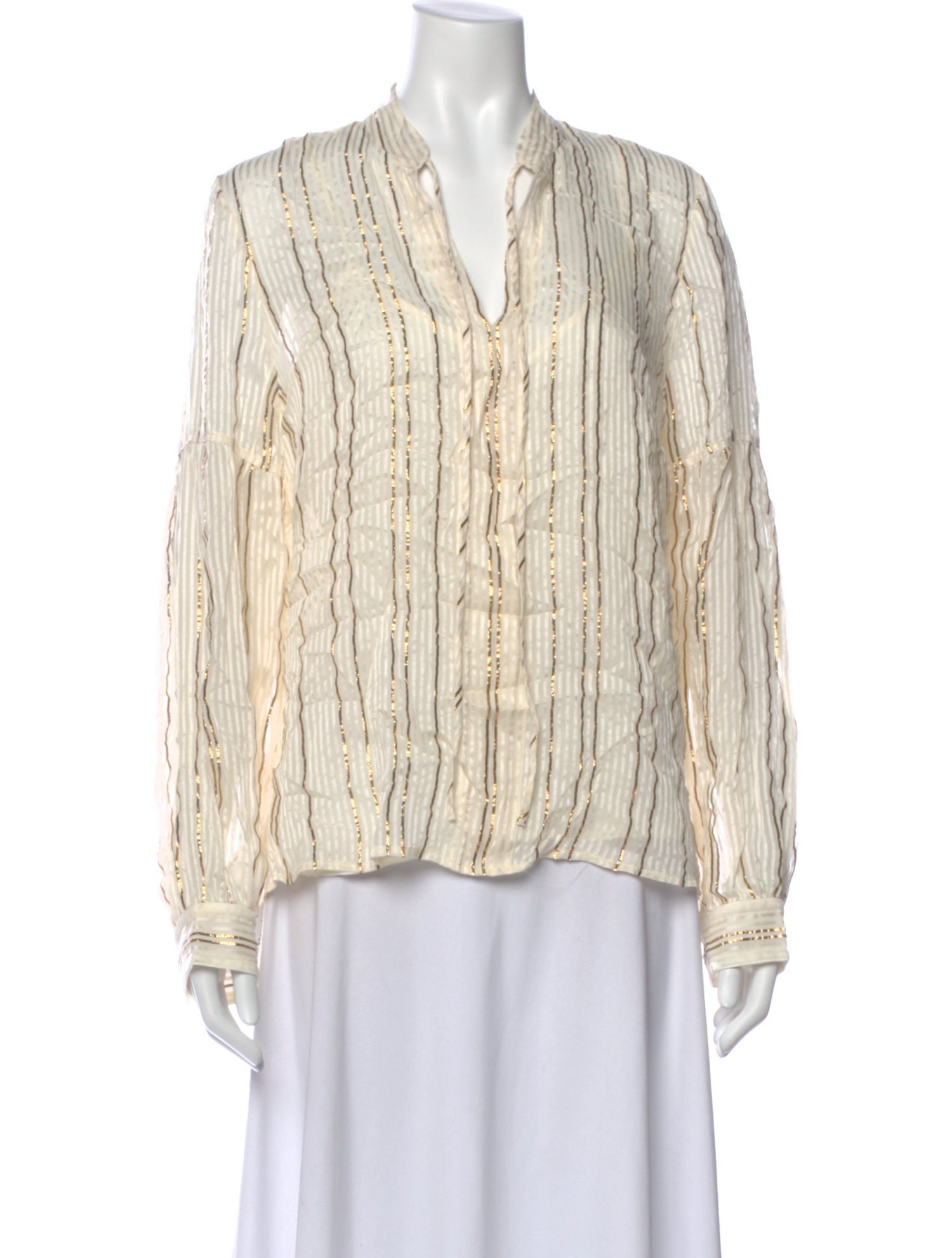 Derek Lam Silk Striped Blouse w/ Tags