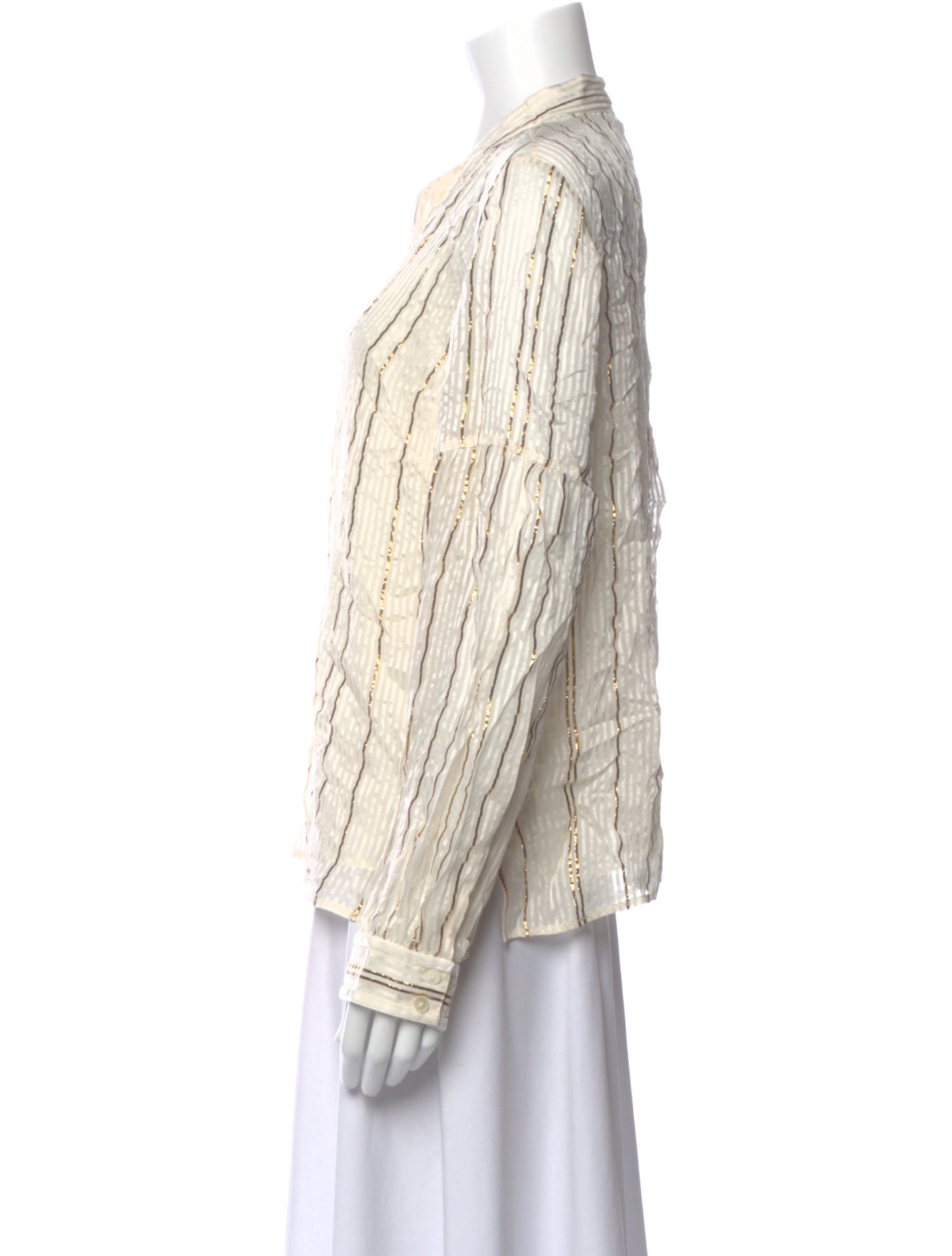 Derek Lam Silk Striped Blouse w/ Tags