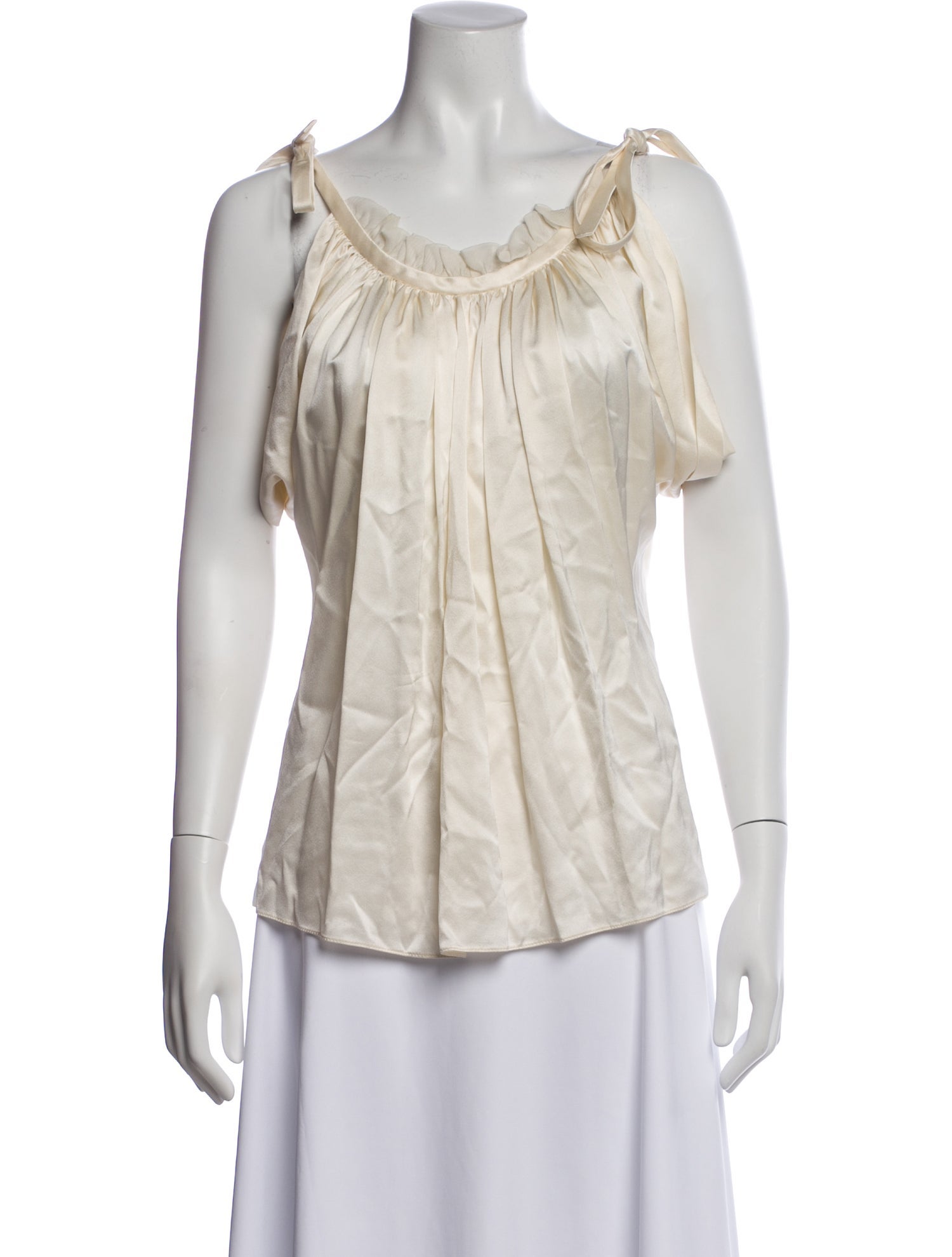 Derek Lam Silk Off-The-Shoulder Blouse