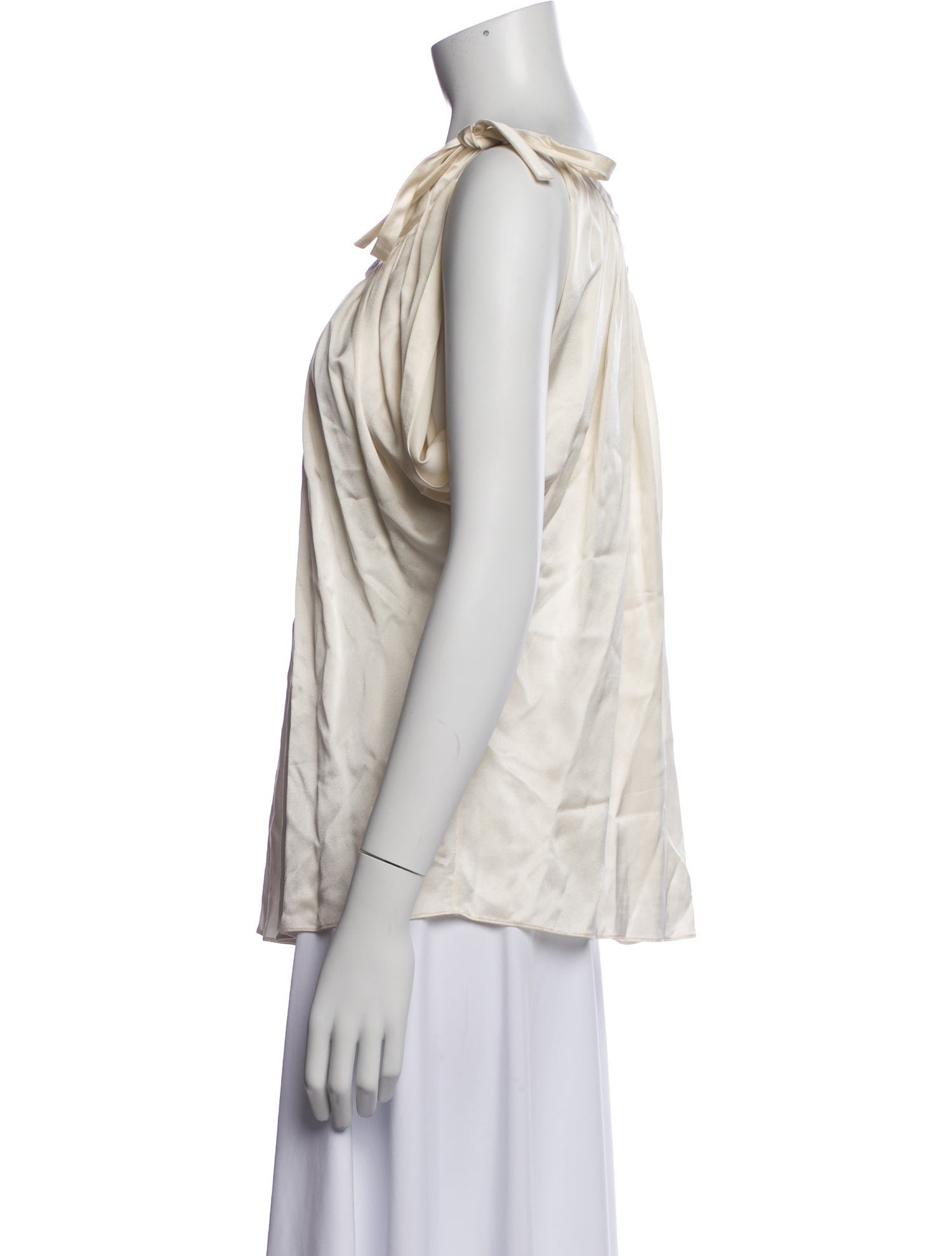 Derek Lam Silk Off-The-Shoulder Blouse