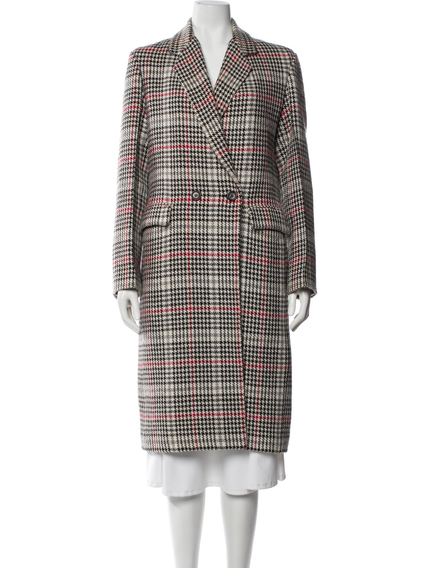 Derek Lam Plaid Print Coat