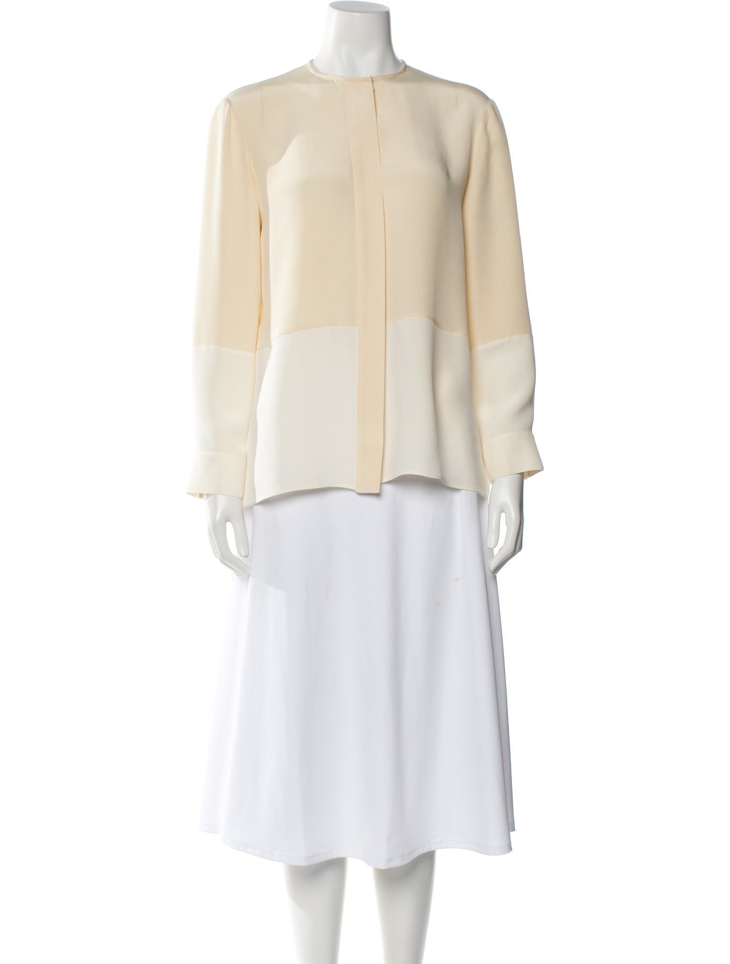 Derek Lam Silk Long Sleeve Blouse