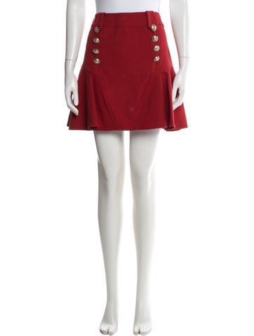 Pre-owned Derek Lam Mini Skirt W/ Tags In Red