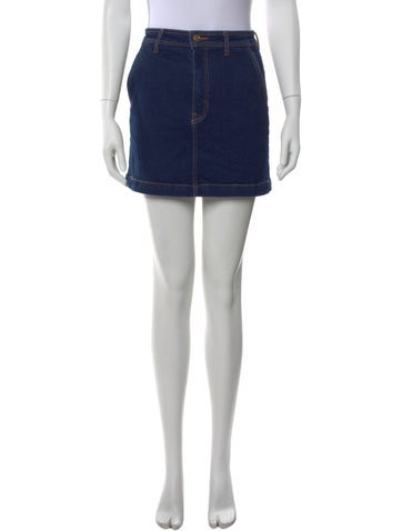 Pre-owned Derek Lam Mini Skirt In Blue
