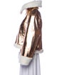 Des Phemmes Colorblock Pattern Faux Fur Jacket
