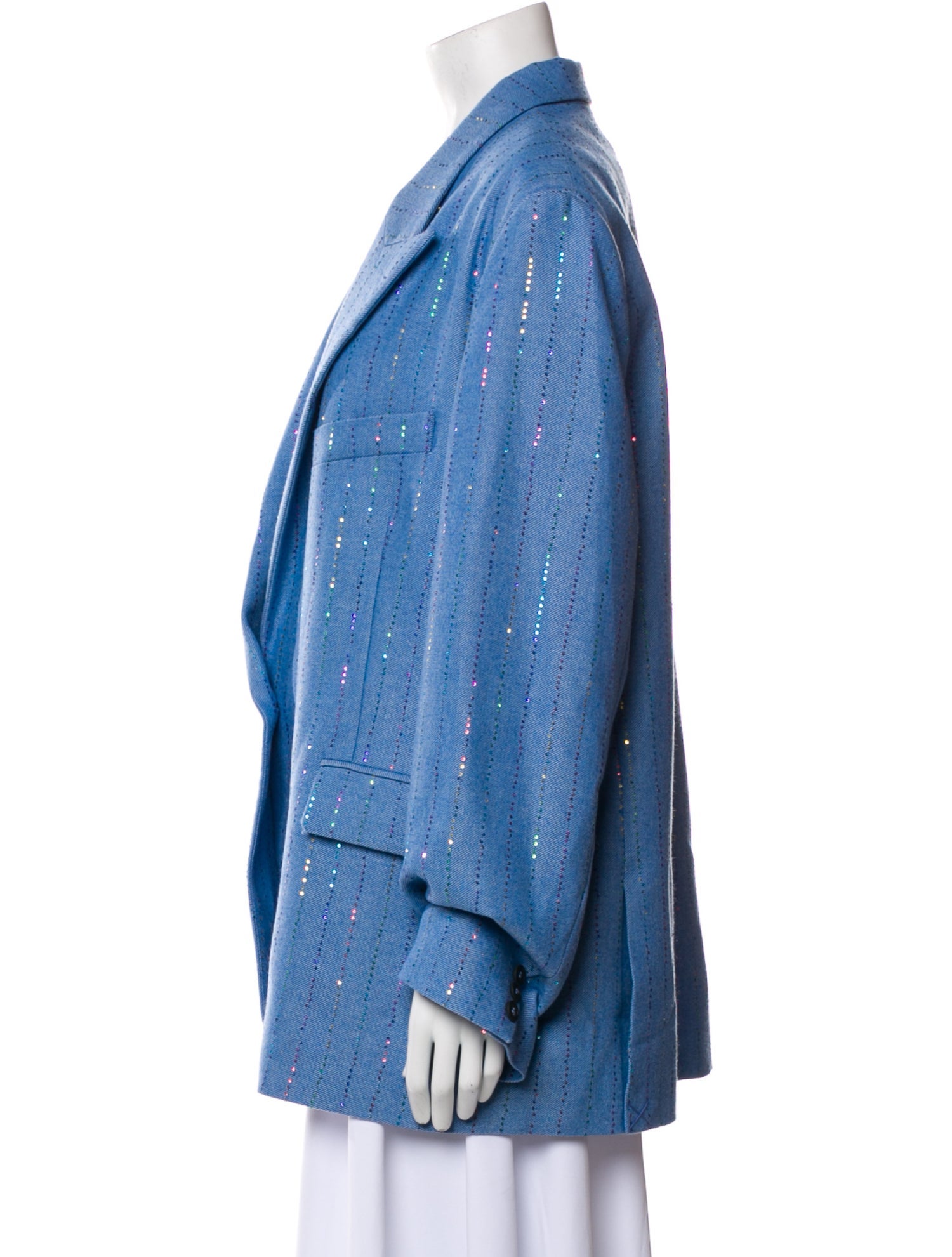 Des Phemmes Wool Printed Blazer w/ Tags