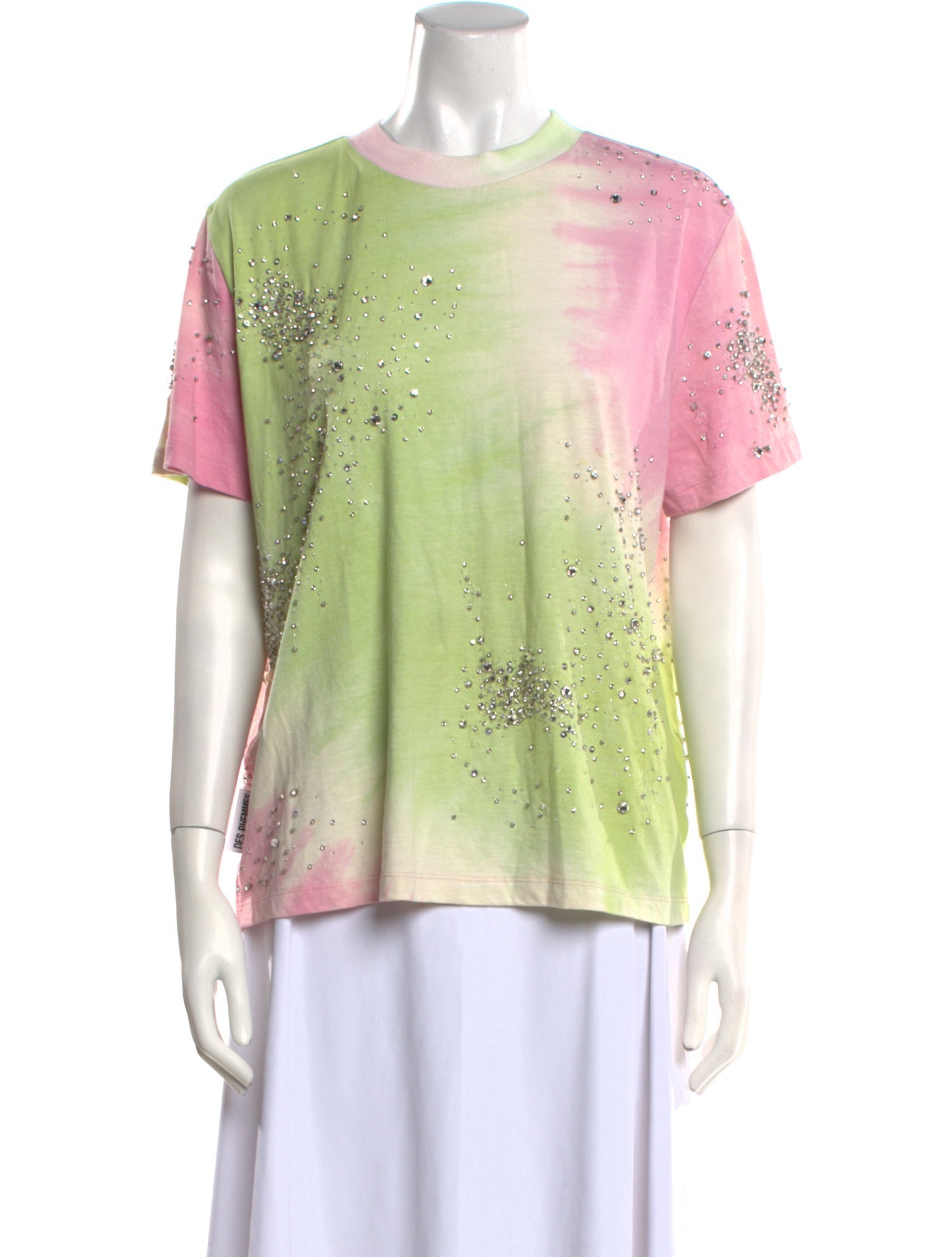 Des Phemmes Tie-Dye Print Crew Neck T-Shirt