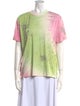 Des Phemmes Tie-Dye Print Crew Neck T-Shirt