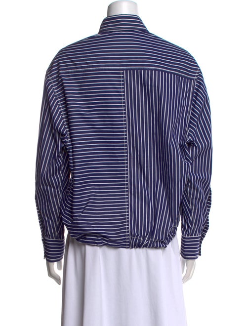 Des Phemmes Striped Long Sleeve Button-Up Top