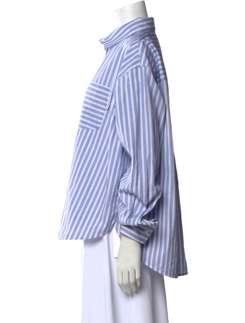 Des Phemmes Striped Long Sleeve Button-Up Top