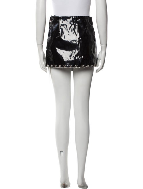 Des Phemmes Faux Leather Mini Skirt