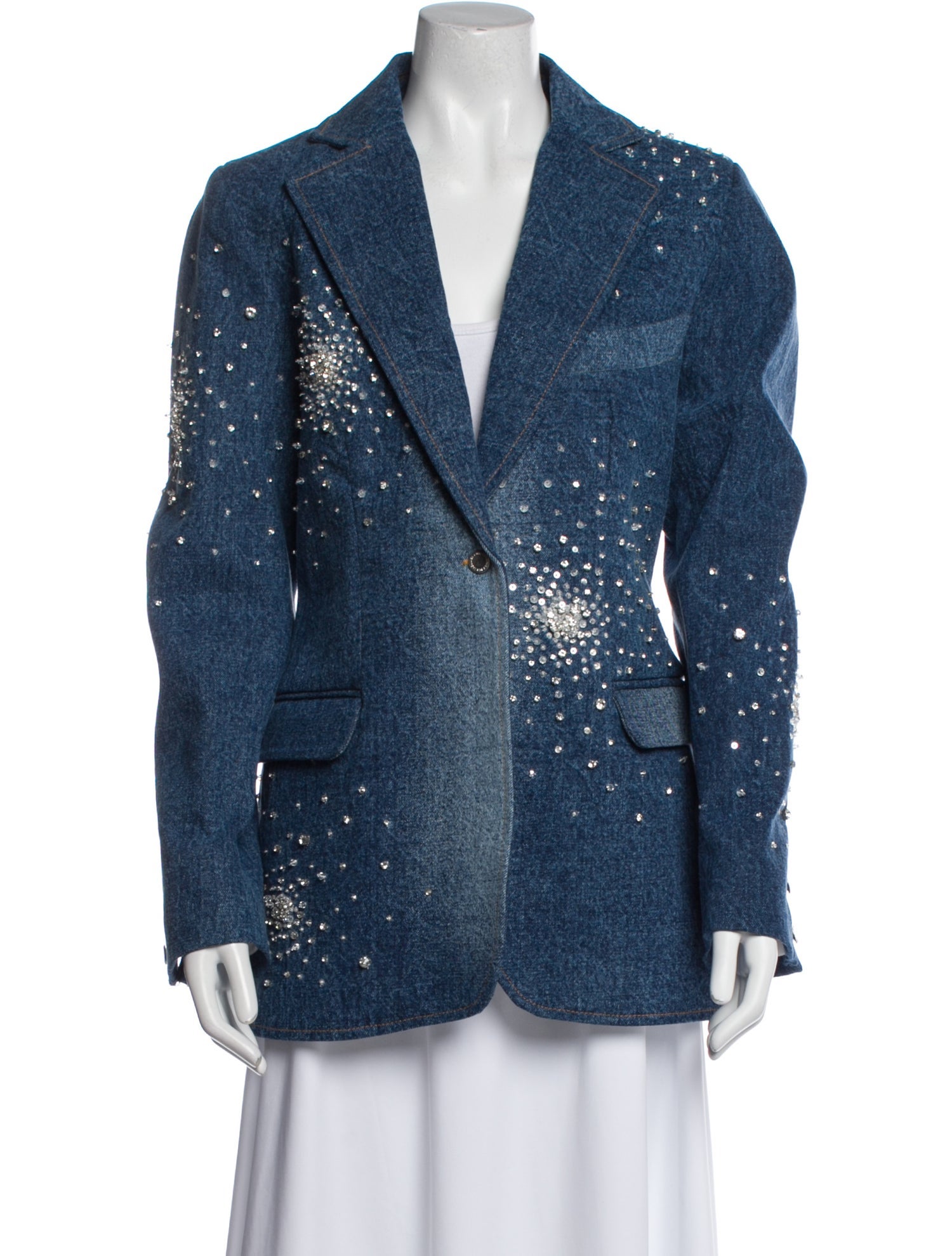 Des Phemmes Printed Denim Jacket w/ Tags