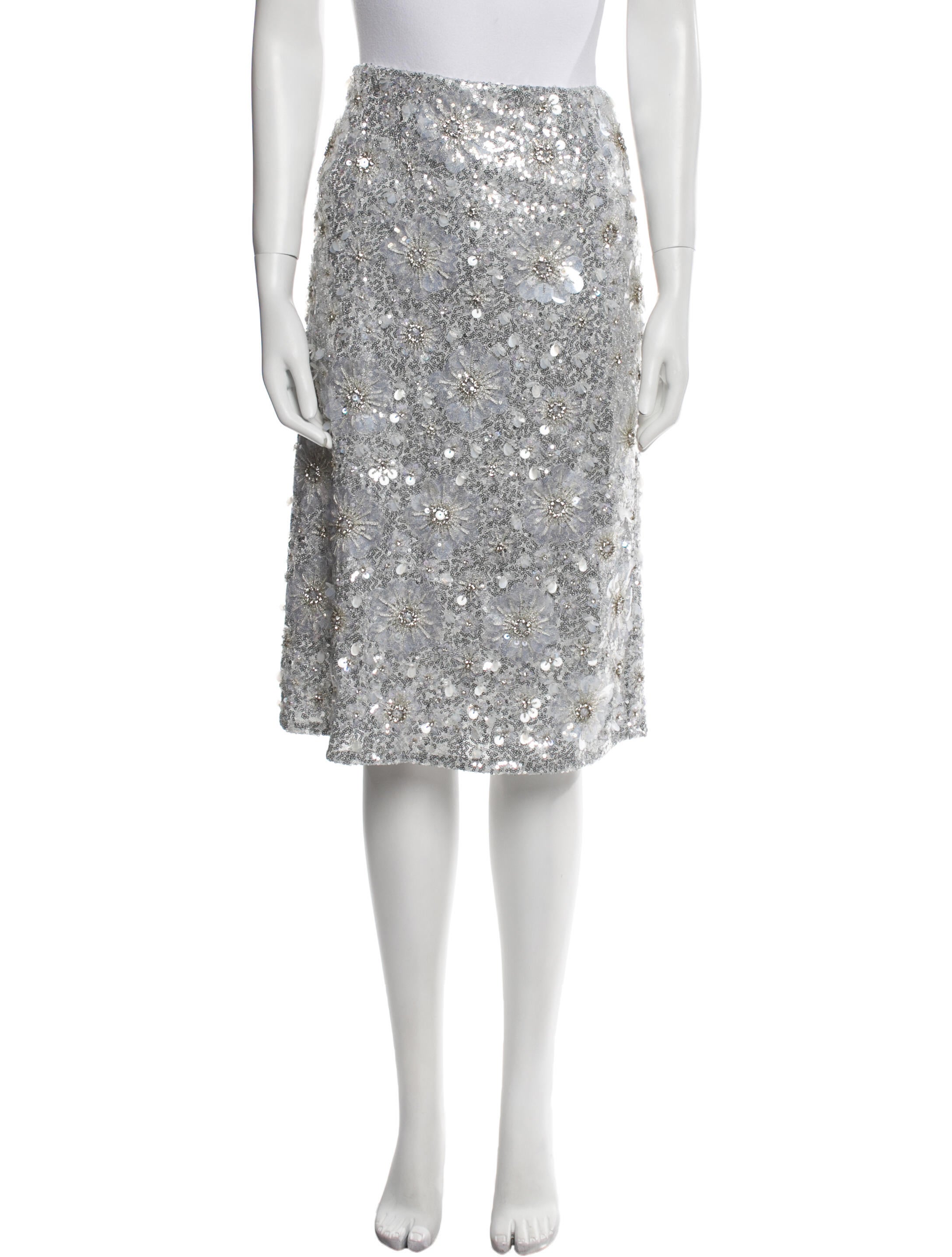 Des Phemmes Nylon Knee-Length Skirt