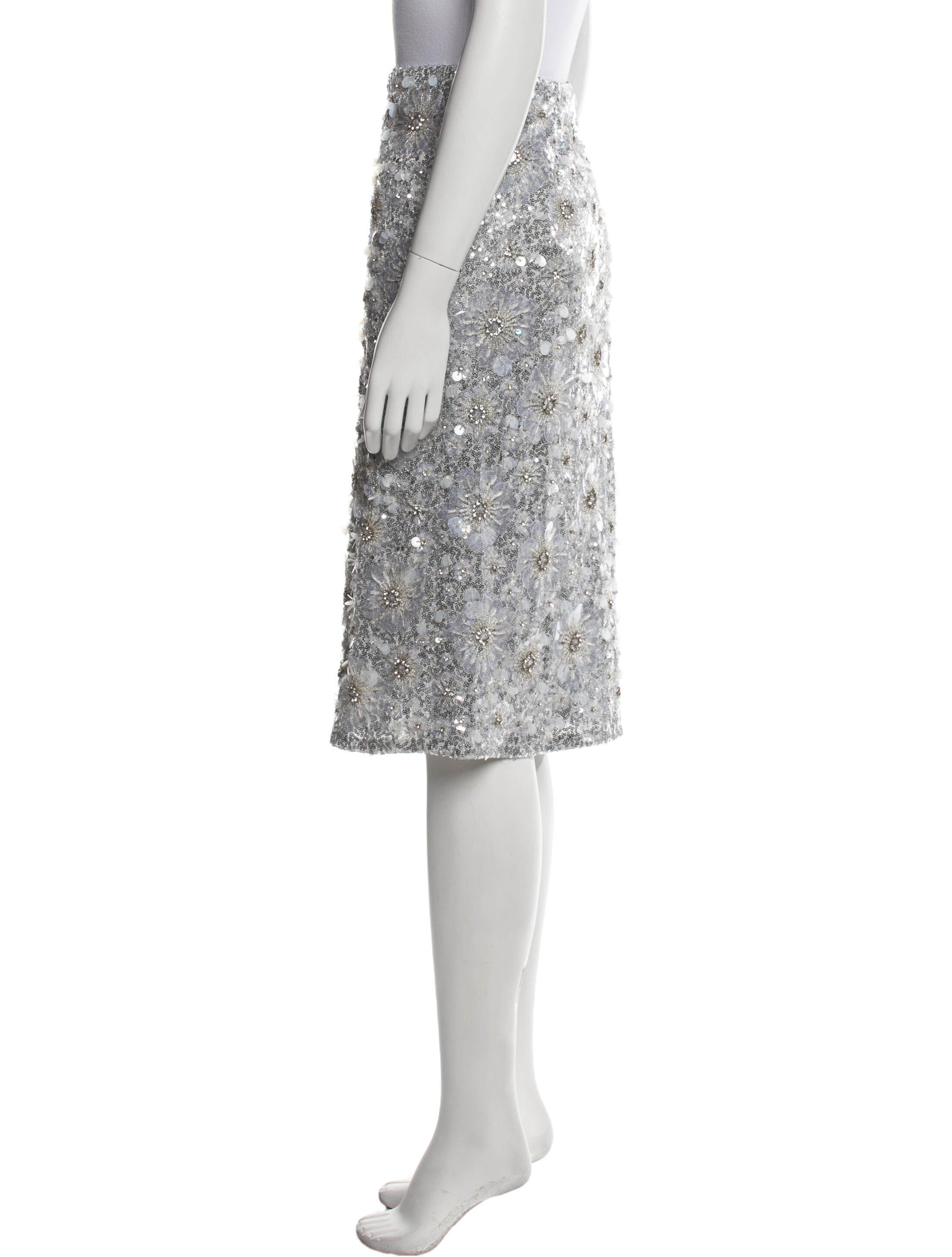 Des Phemmes Nylon Knee-Length Skirt