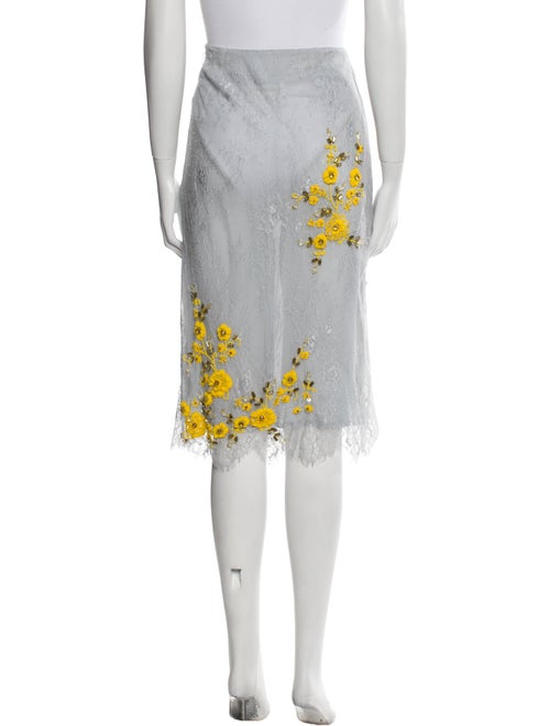 Des Phemmes Floral Print Knee-Length Skirt