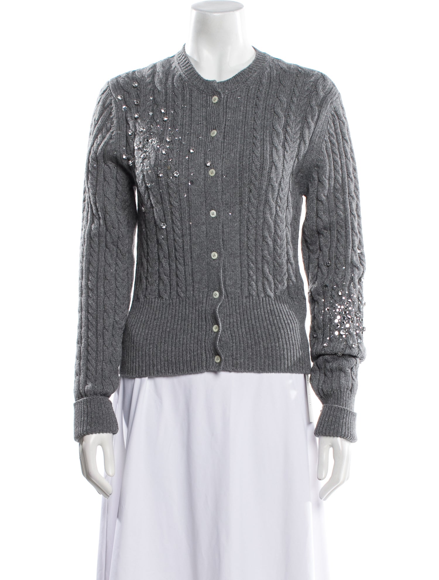 Des Phemmes Striped Crew Neck Sweater