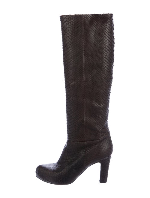 Devi Kroell Snakeskin Knee-High Boots