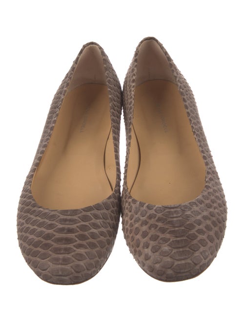 Devi Kroell Snakeskin Animal Print Flats