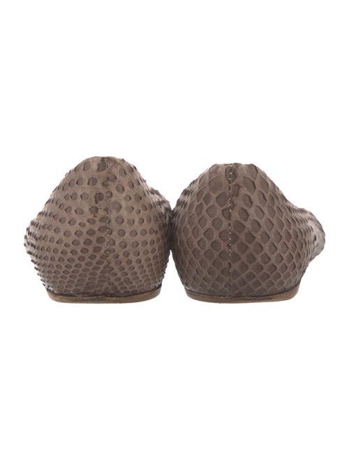 Devi Kroell Snakeskin Animal Print Flats