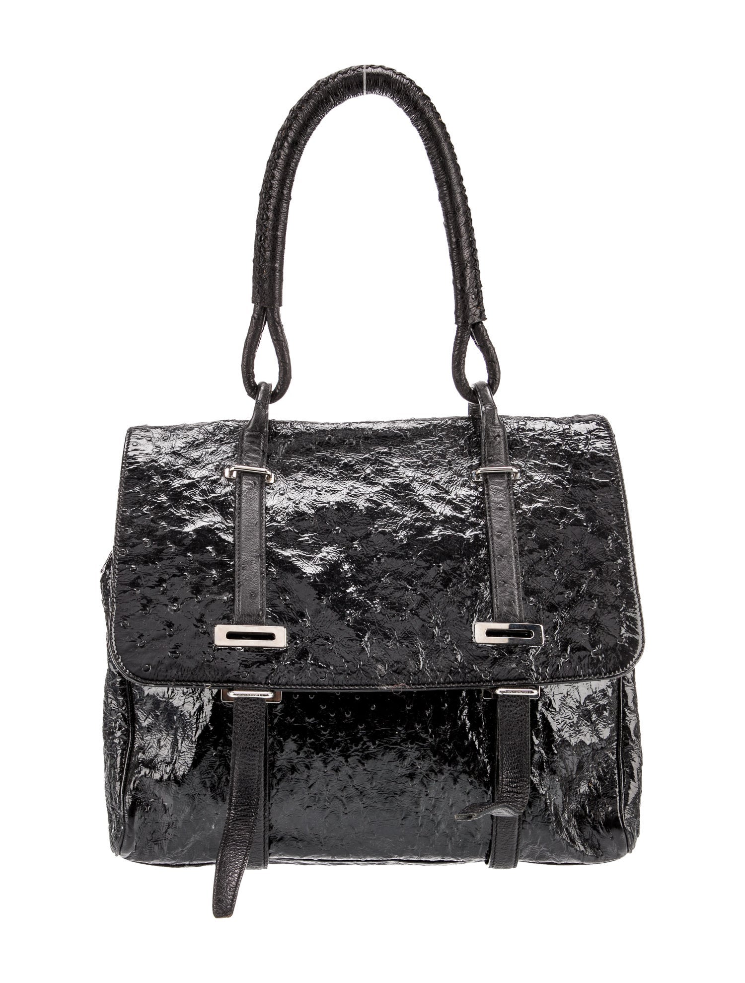 Devi Kroell Ostrich Top Handle Bag