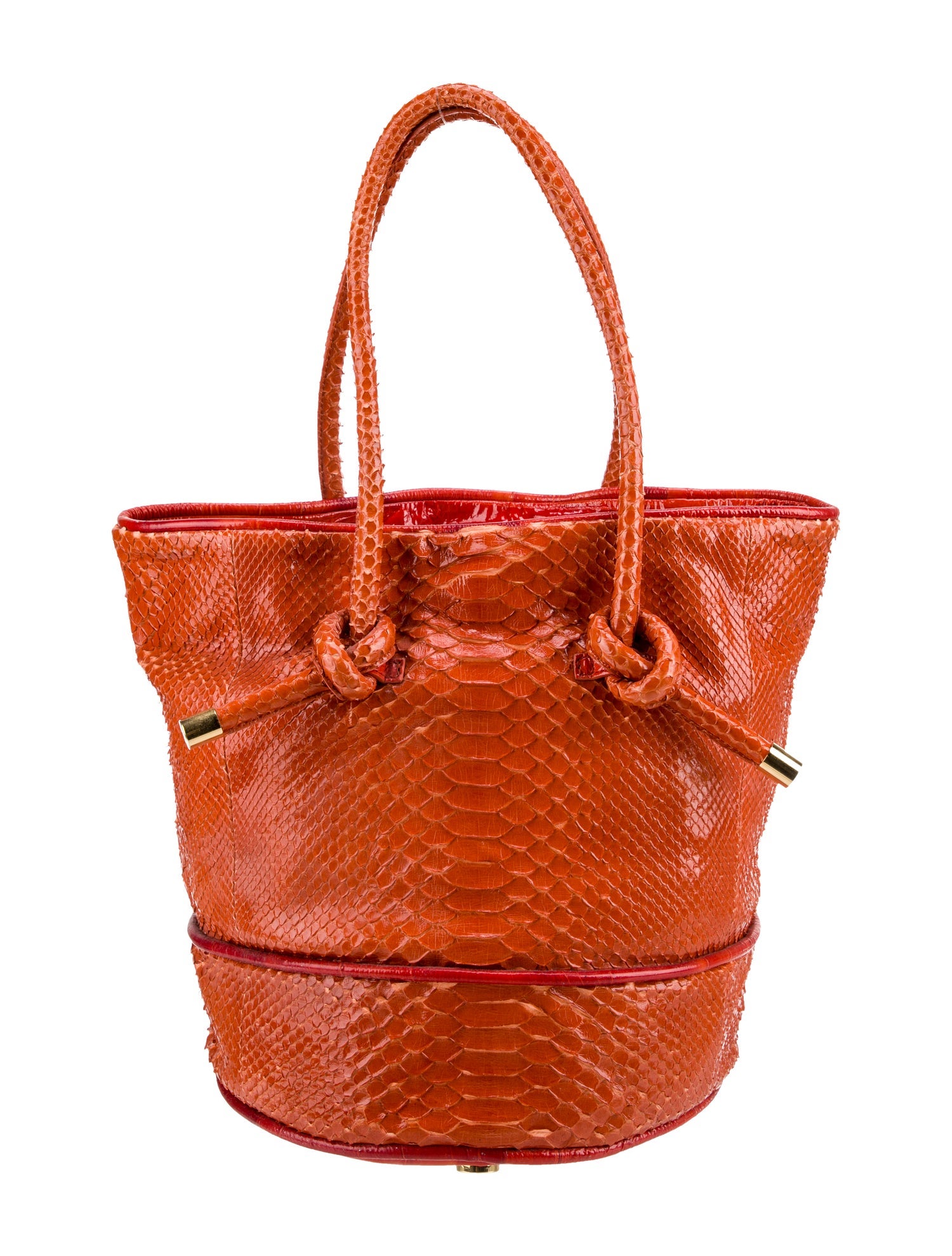 Devi Kroell Snakeskin Bucket Bag