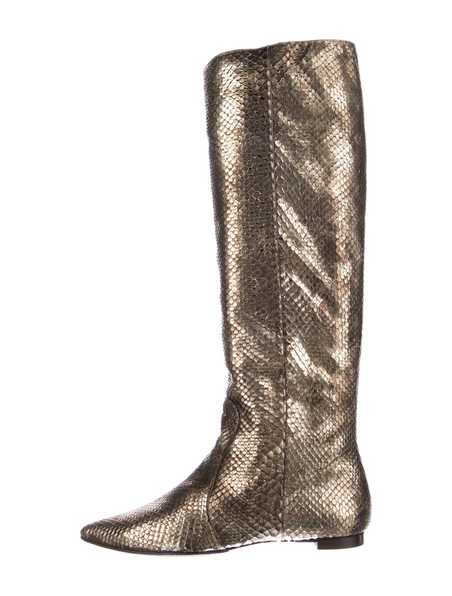 Devi Kroell Snakeskin Animal Print Boots