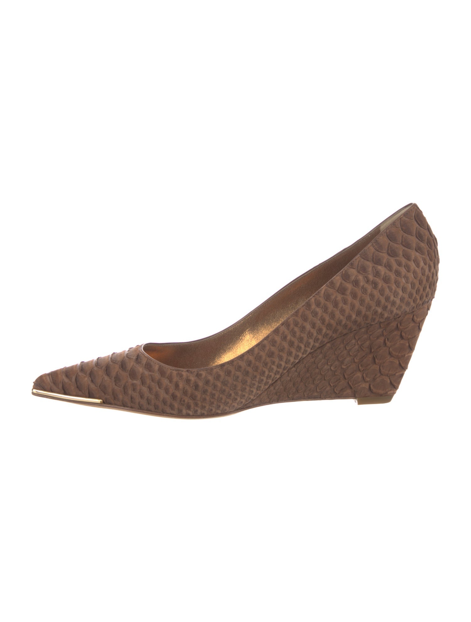 Devi Kroell Python Animal Print Pumps