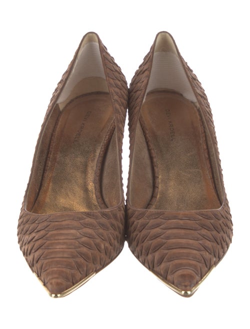Devi Kroell Python Animal Print Pumps