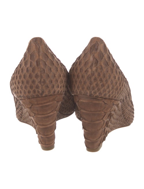 Devi Kroell Python Animal Print Pumps