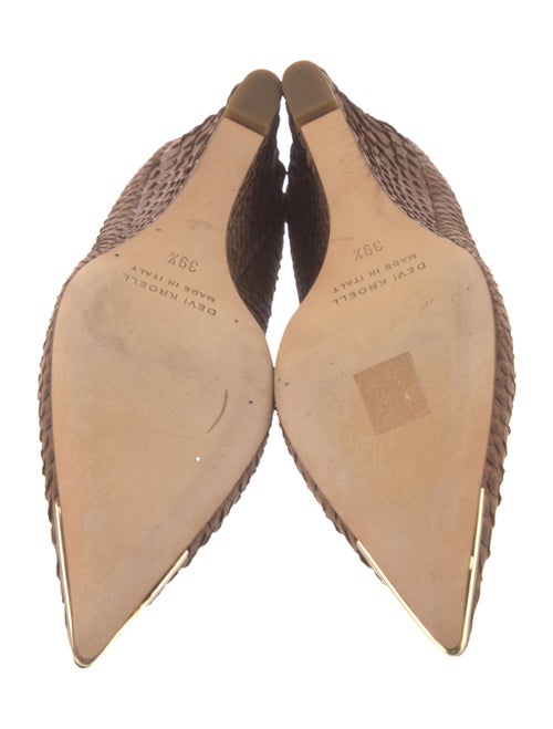 Devi Kroell Python Animal Print Pumps