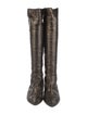 Devi Kroell Python Animal Print Riding Boots