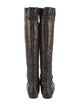 Devi Kroell Python Animal Print Riding Boots