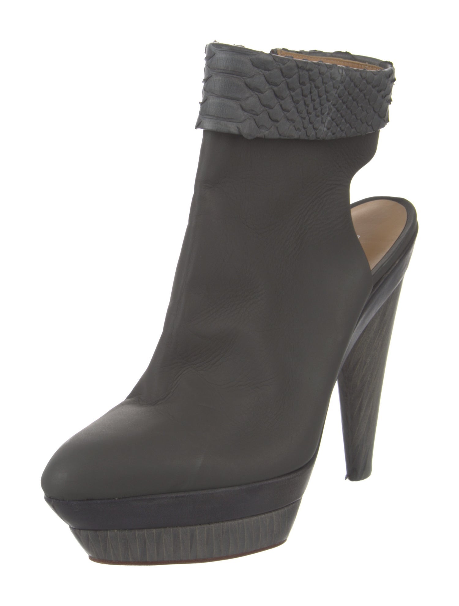 Devi Kroell Leather Slingback Pumps