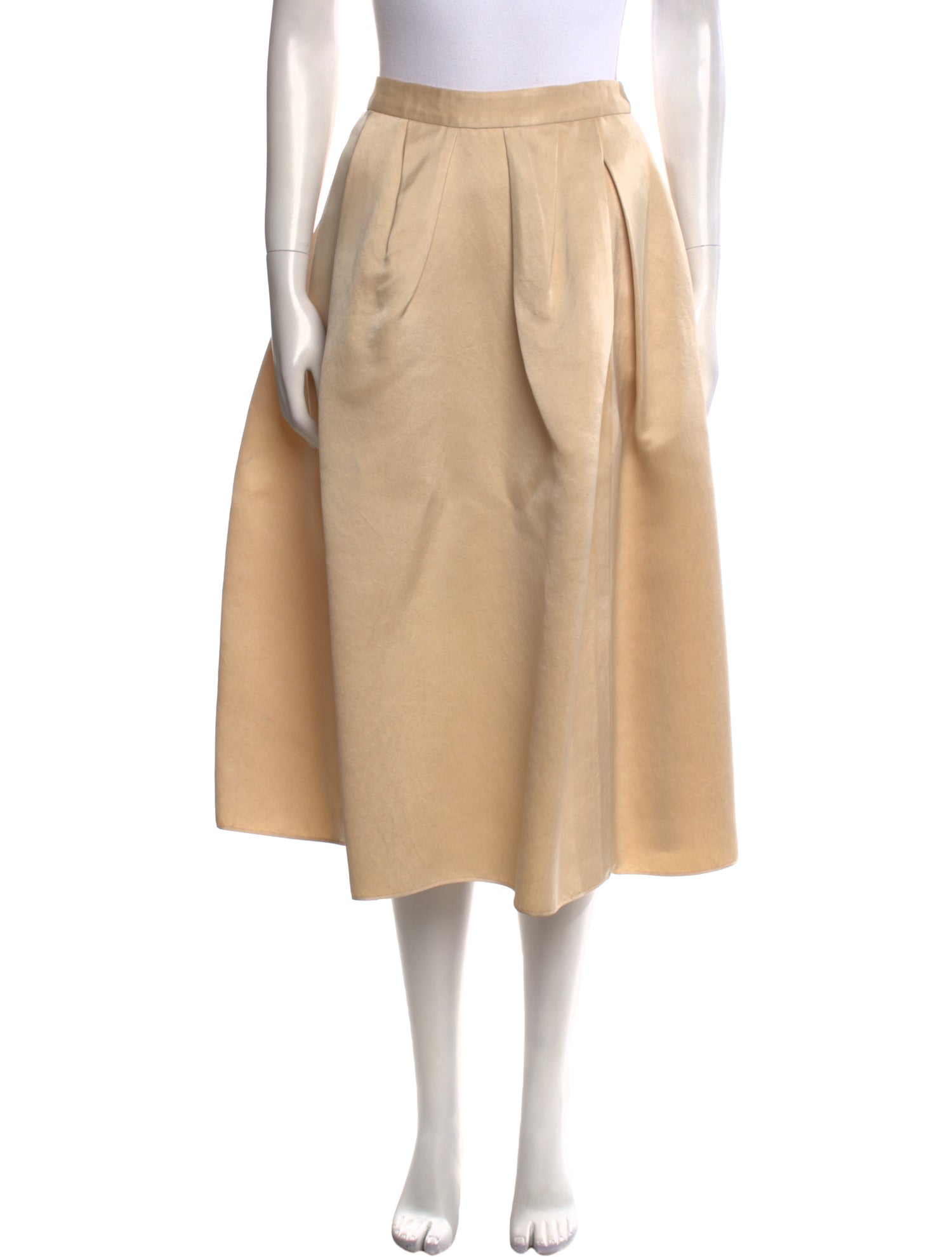 Devi Kroell Silk Midi Length Skirt