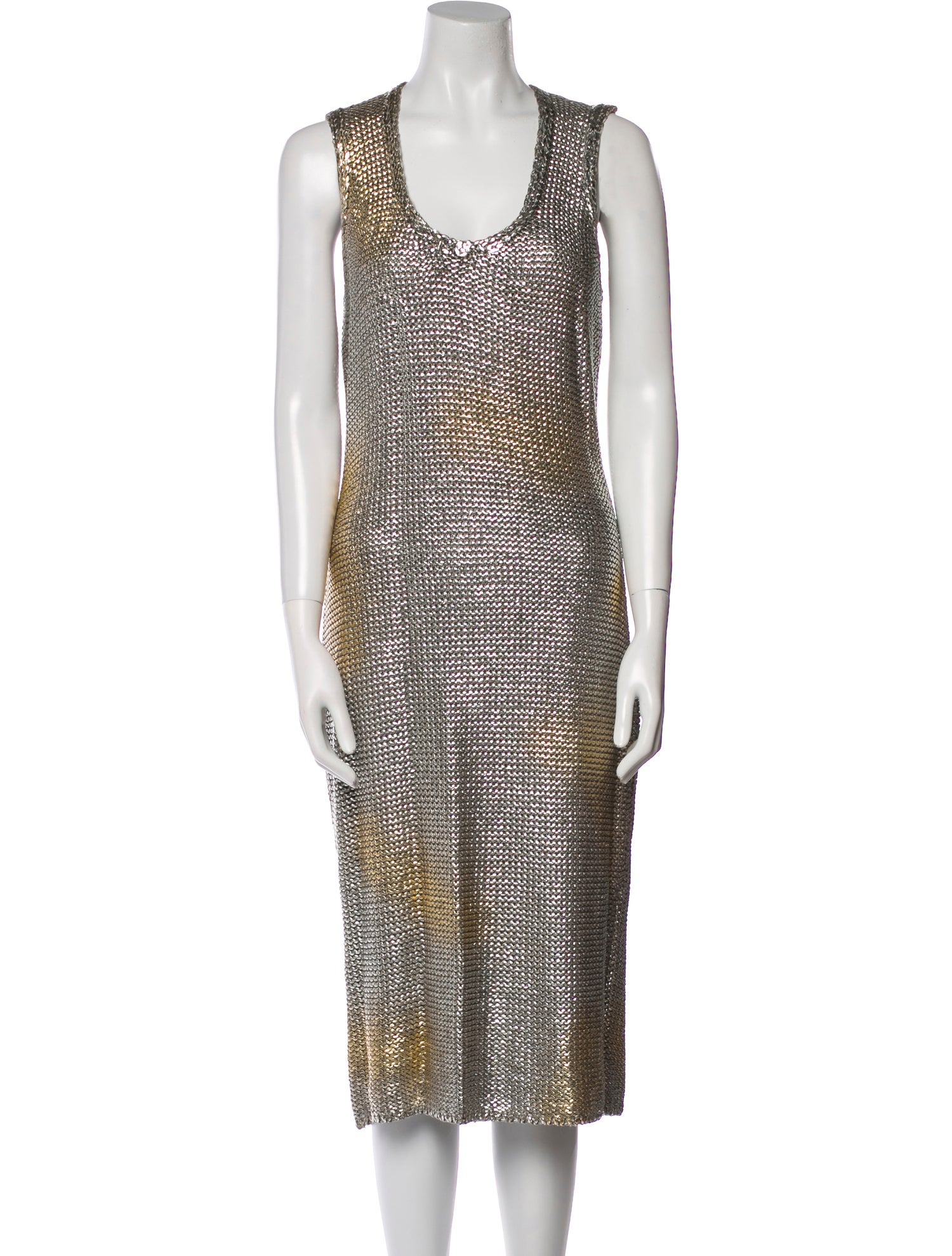 Devi Kroell Silk Knee-Length Dress