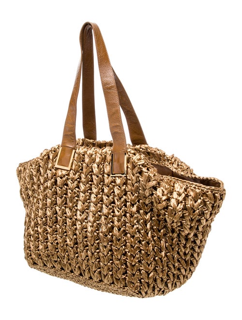 Devi Kroell Straw Shoulder Bag