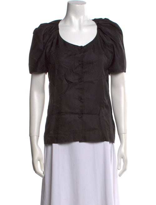 Devi Kroell Silk Scoop Neck T-Shirt