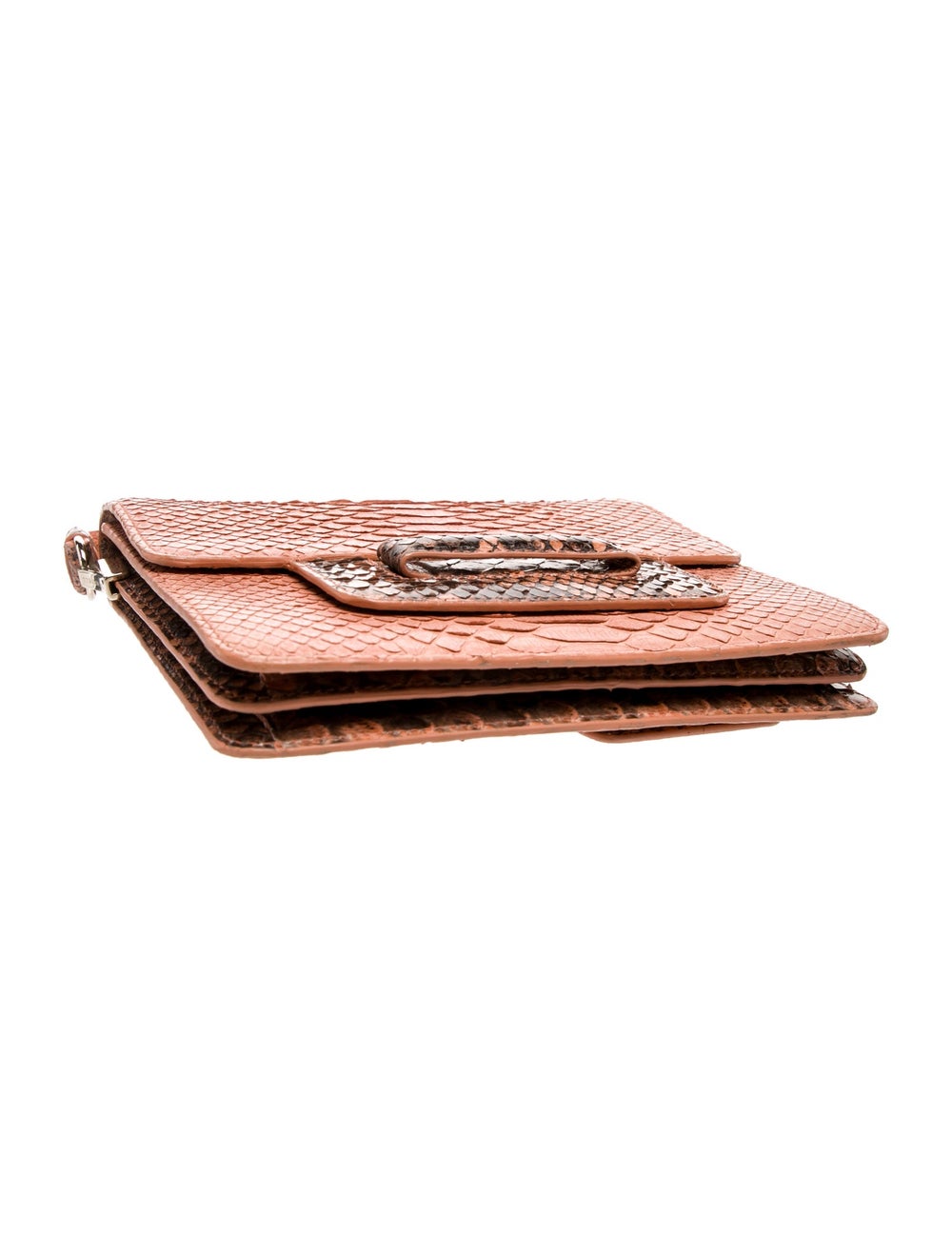 Devi Kroell Top Handle Bag Pink Python Animal Pri… - image 5