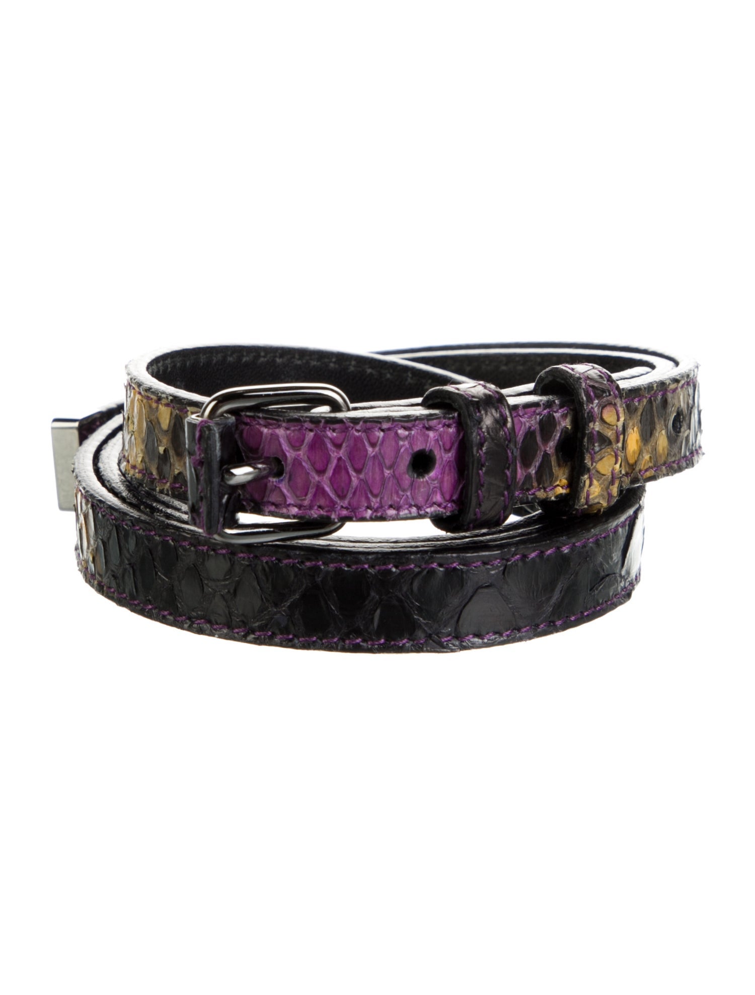 Devi Kroell Skinny Python Belt
