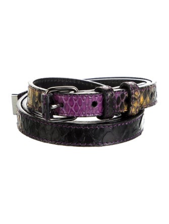 Devi Kroell Skinny Python Belt