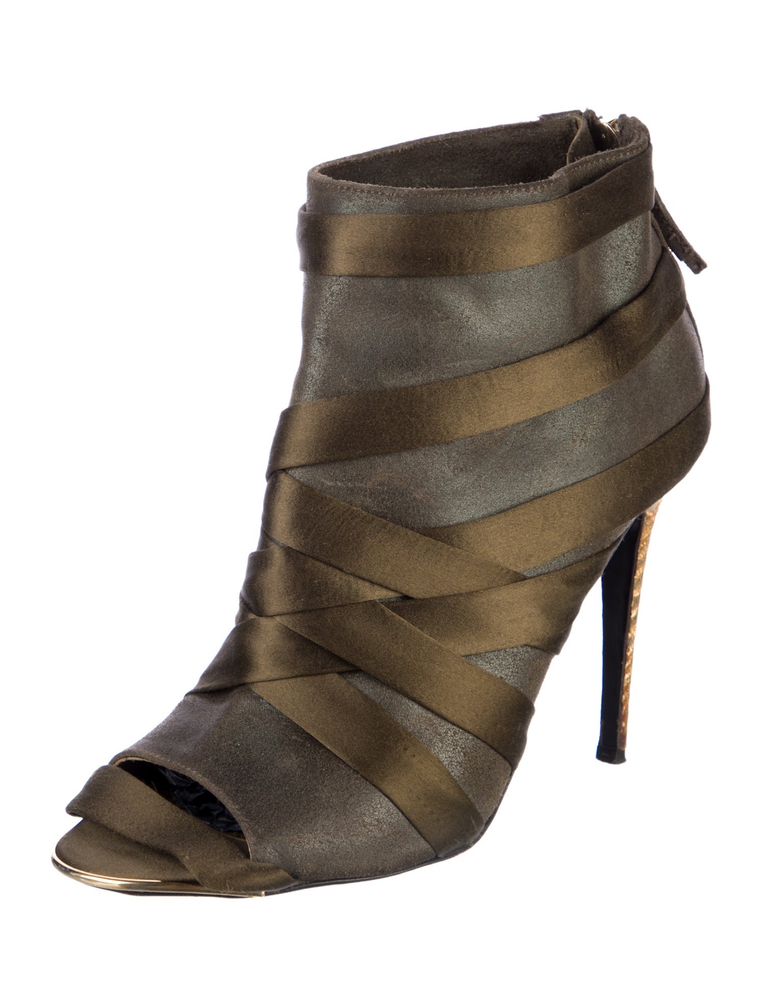 Devi Kroell Leather Animal Print Pumps