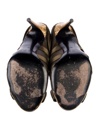 Devi Kroell Leather Animal Print Pumps