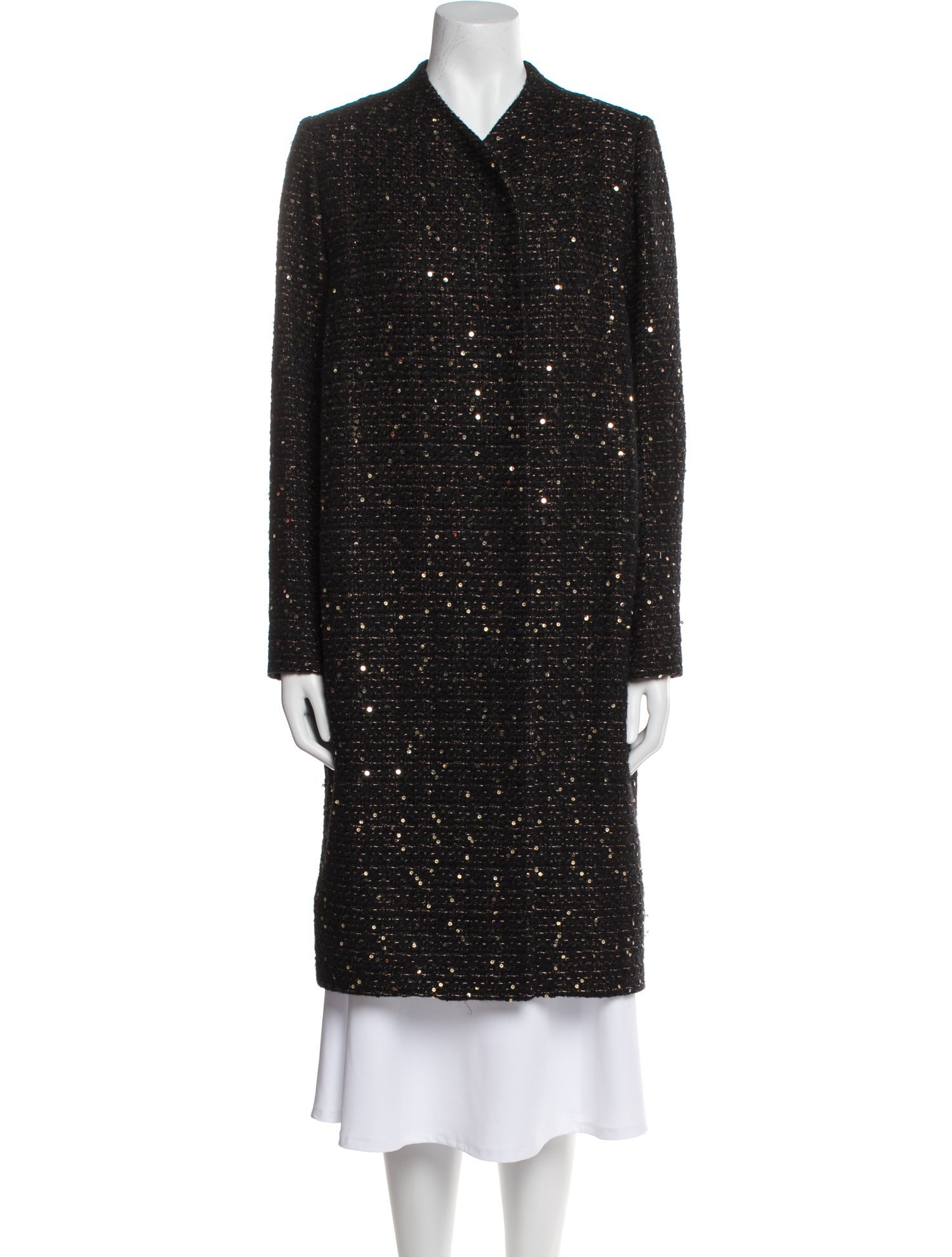 Devi Kroell Wool Tweed Pattern Coat