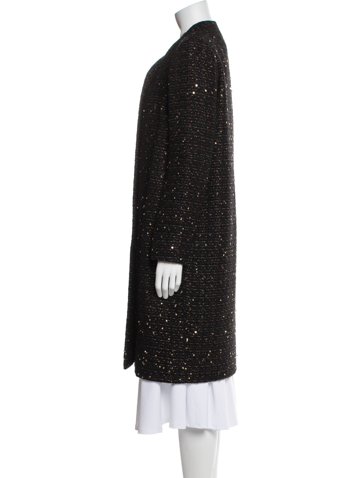 Devi Kroell Wool Tweed Pattern Coat