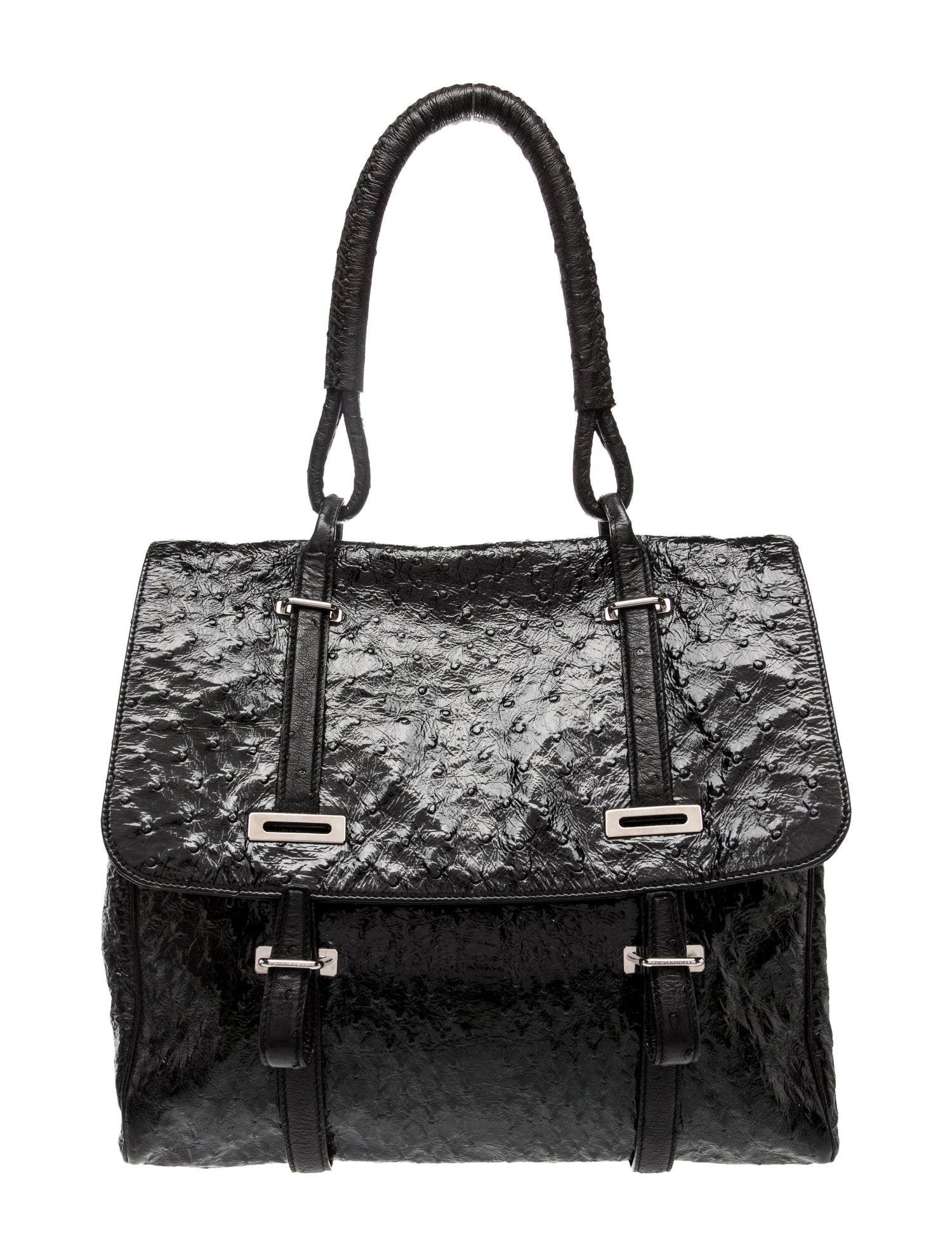 Devi Kroell Embossed Leather Shoulder Bag