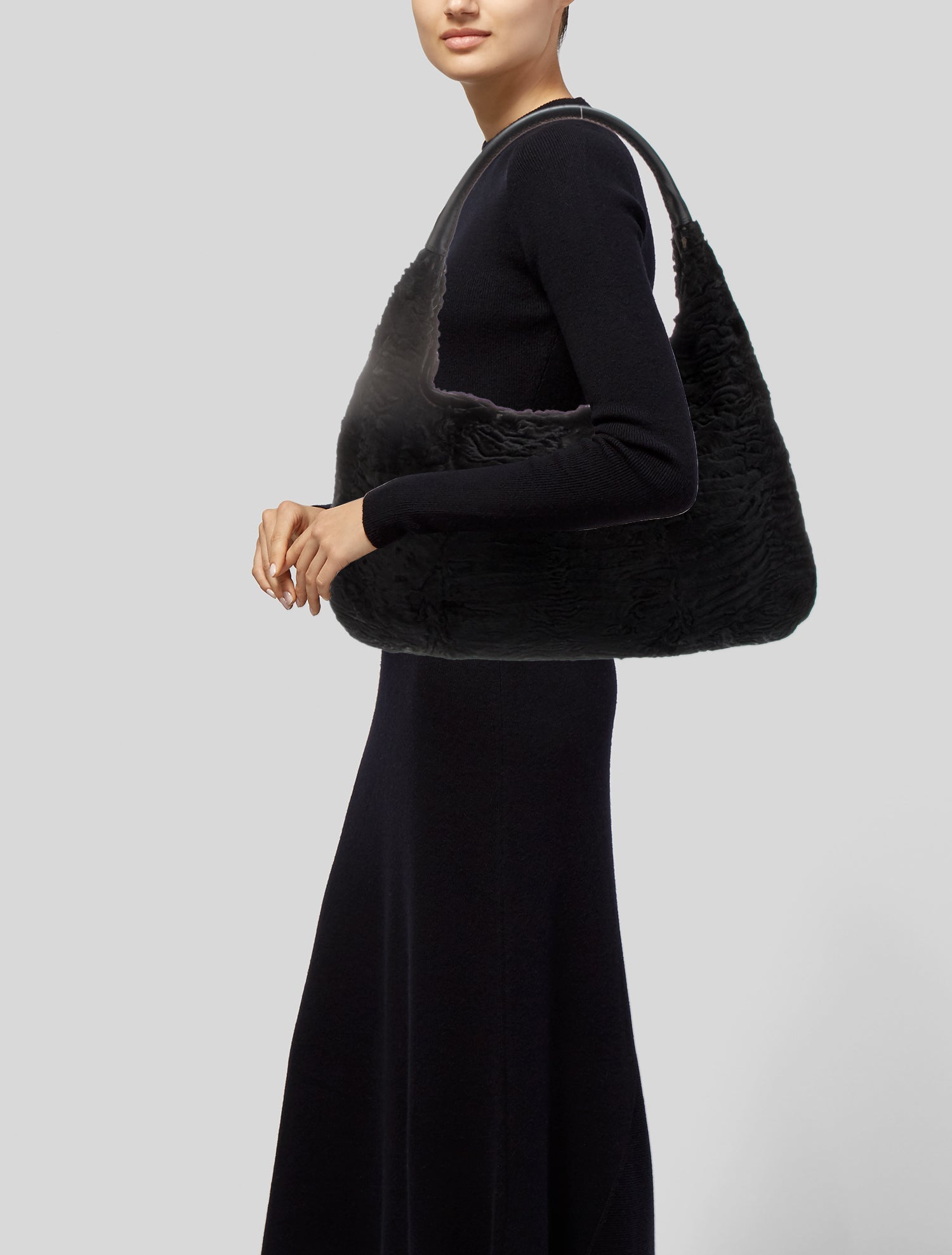 Devi Kroell Persian Lamb Shoulder Bag