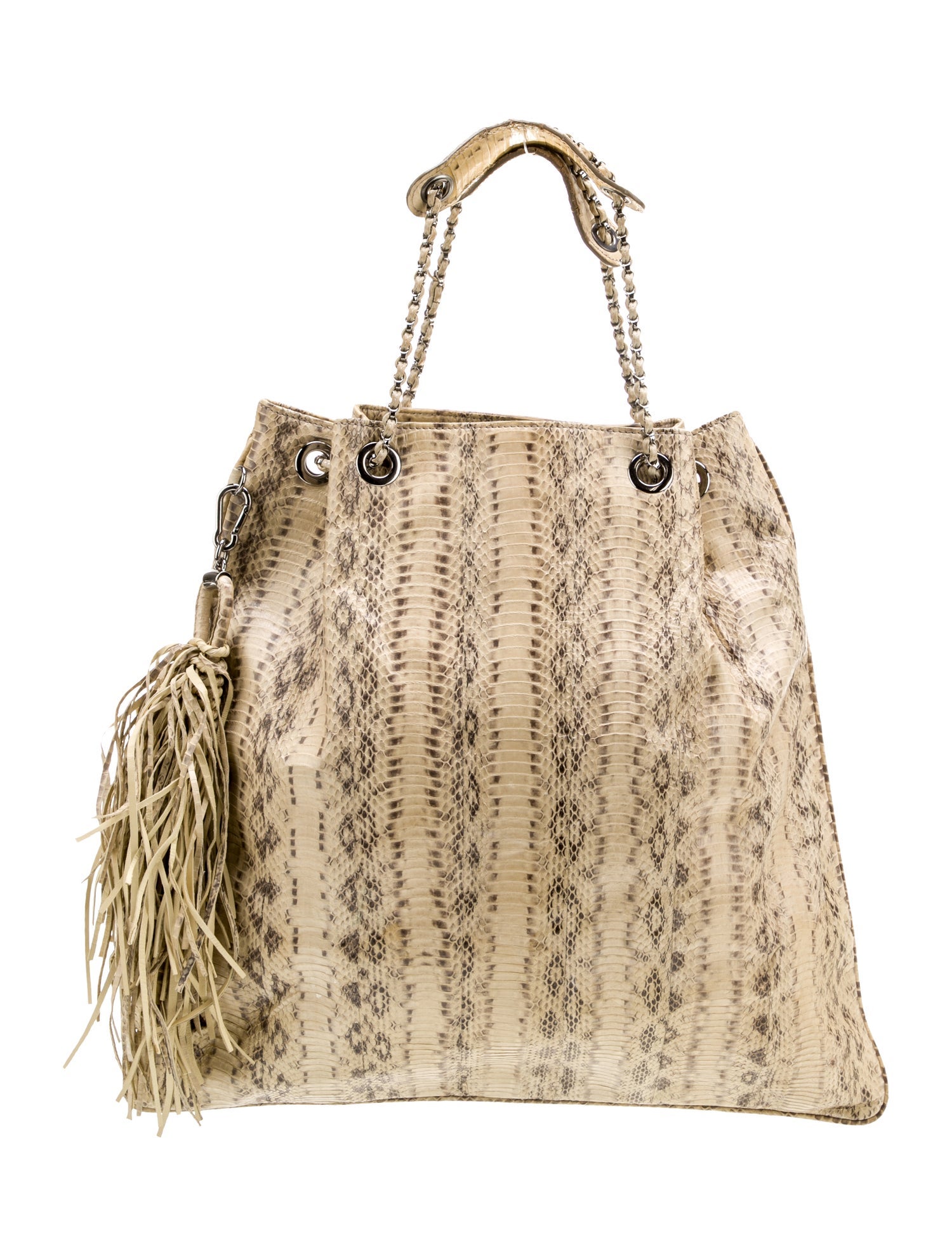 Devi Kroell Snakeskin Bucket Bag